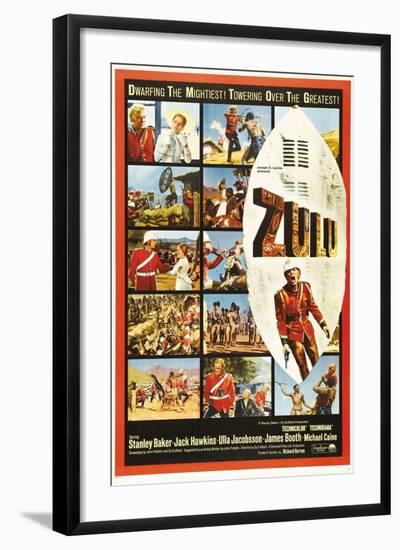 The Battle of Rorke's Drift, 1964, "Zulu" Directed by Cy Endfield-null-Framed Giclee Print