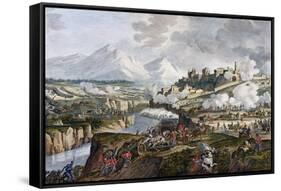 The Battle of Rovereto, Italy, 18 Fructidor, Year 4 (September 1796-Jean Duplessis-bertaux-Framed Stretched Canvas