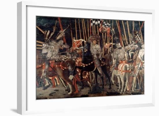 The Battle of San Romano, 1432 (C1435-144)-Paolo Uccello-Framed Giclee Print