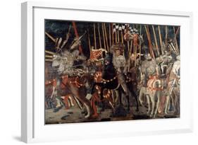 The Battle of San Romano, 1432 (C1435-144)-Paolo Uccello-Framed Giclee Print