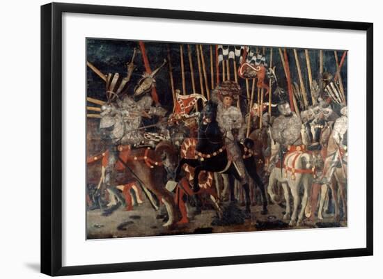 The Battle of San Romano, 1432 (C1435-144)-Paolo Uccello-Framed Giclee Print