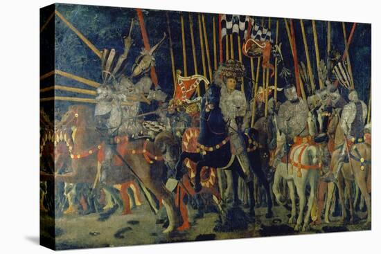 The Battle of San Romano, 1432-Paolo Uccello-Stretched Canvas