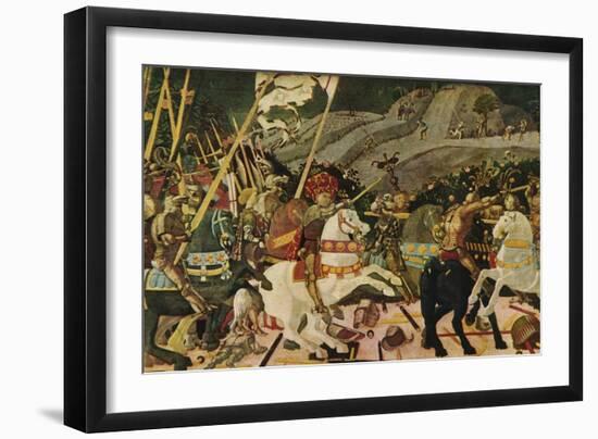 'The Battle of San Romano', c1438, (1909)-Paolo Uccello-Framed Giclee Print