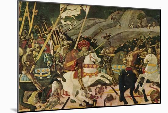 'The Battle of San Romano', c1438, (1909)-Paolo Uccello-Mounted Giclee Print