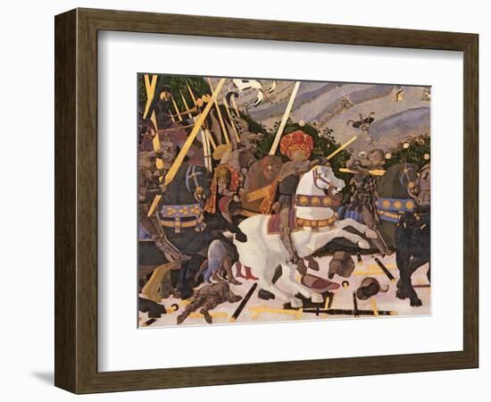 The Battle of San Romano, circa 1450-60-Paolo Uccello-Framed Giclee Print