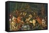 The Battle of San Romano in 1432, c.1456-Paolo Uccello-Framed Stretched Canvas