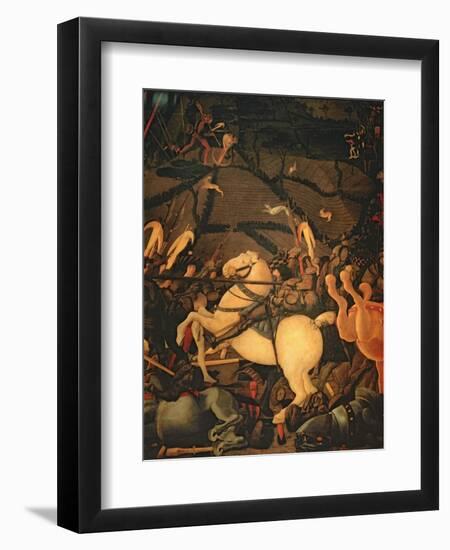 The Battle of San Romano in 1432, c.1456-Paolo Uccello-Framed Giclee Print