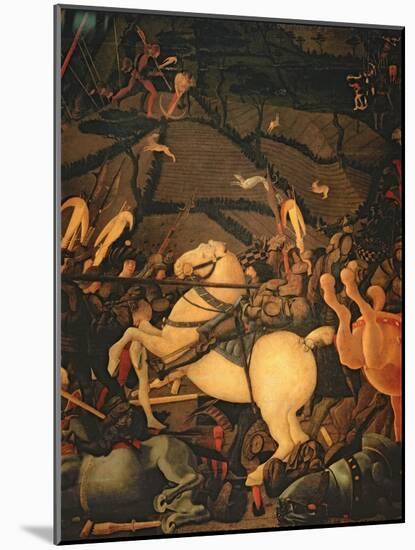 The Battle of San Romano in 1432, c.1456-Paolo Uccello-Mounted Giclee Print