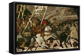 The Battle of San Romano in 1432-Paolo Uccello-Framed Stretched Canvas