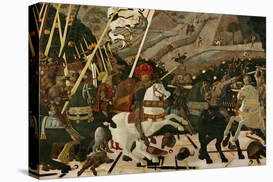 The Battle of San Romano in 1432-Paolo Uccello-Stretched Canvas