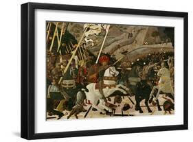 The Battle of San Romano in 1432-Paolo Uccello-Framed Giclee Print