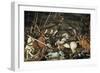 The Battle of San Romano in 1432-Paolo Uccello-Framed Art Print