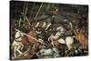 The Battle of San Romano in 1432-Paolo Uccello-Stretched Canvas