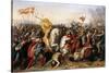 The Battle of Saucourt-En-Vimeu on 3 August 881-Jean-Joseph Dassy-Stretched Canvas