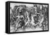 The Battle of Sea Gods-Andrea Mantegna-Framed Stretched Canvas
