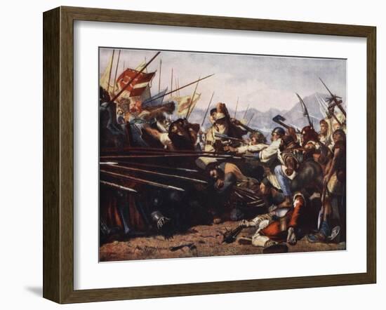 The Battle of Sempach, 1386-Konrad Grob-Framed Giclee Print