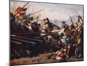 The Battle of Sempach, 1386-Konrad Grob-Mounted Giclee Print