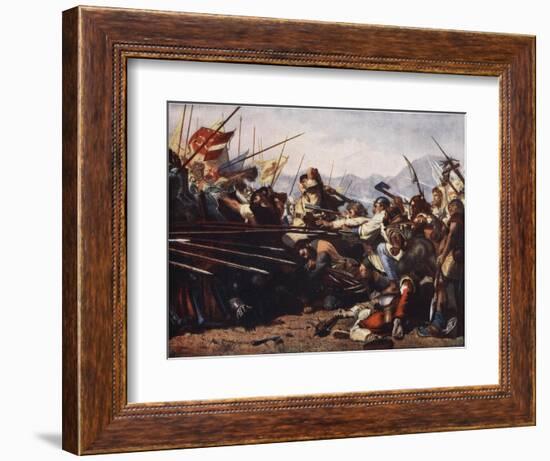 The Battle of Sempach, 1386-Konrad Grob-Framed Giclee Print