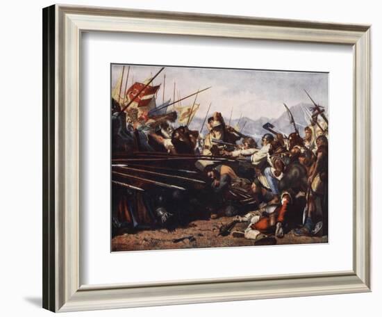 The Battle of Sempach, 1386-Konrad Grob-Framed Giclee Print