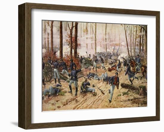 The Battle of Shiloh April 6Th-7th 1862-Henry Alexander Ogden-Framed Giclee Print