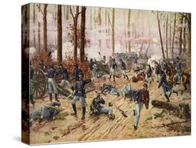 The Battle of Shiloh April 6Th-7th 1862-Henry Alexander Ogden-Stretched Canvas