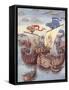 The Battle of Sluys (Colour Litho)-Anne & Johnstone Janet (1928-79) Johnstone-Framed Stretched Canvas