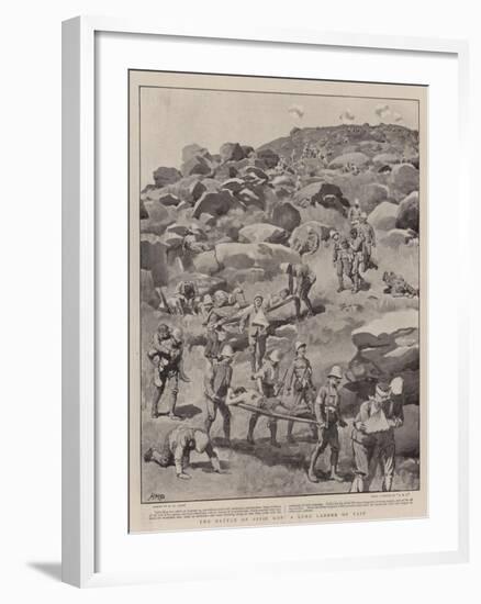 The Battle of Spion Kop, a Long Ladder of Pain-Henry Marriott Paget-Framed Giclee Print