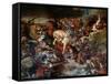 The Battle of Taillebourg, 21st July 1242-Eugene Delacroix-Framed Stretched Canvas