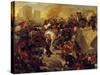 The Battle of Taillebourg Won by Saint Louis on 21 July 1242. Taillebourg, a Strategic Passage Betw-Ferdinand Victor Eugene Delacroix-Stretched Canvas