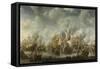 The Battle of Terheide, 1653-66-Jan Beerstraten-Framed Stretched Canvas