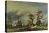 The Battle of Texel, 21st August 1673-Louis Eugene Gabriel Isabey-Stretched Canvas