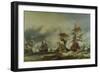 The Battle of Texel, 21st August 1673-Louis Eugene Gabriel Isabey-Framed Giclee Print