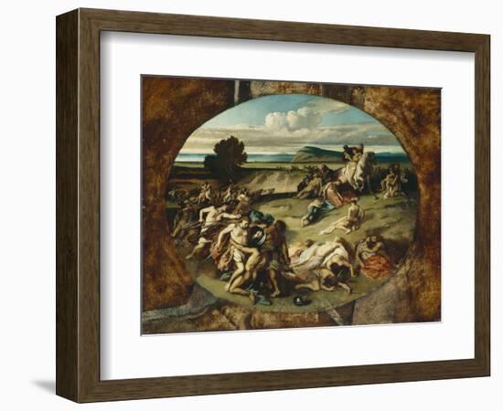 The Battle of the Amazons, 1857-Anselm Feuerbach-Framed Giclee Print