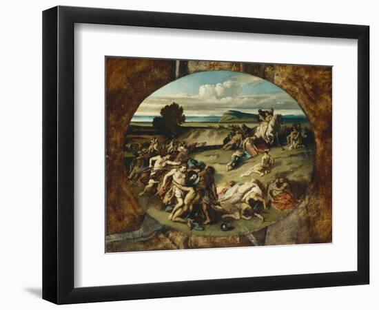 The Battle of the Amazons, 1857-Anselm Feuerbach-Framed Giclee Print