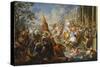 The Battle of the Amazons-Johann Georg Platzer-Stretched Canvas