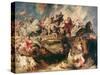 The Battle of the Amazons-Peter Paul Rubens-Stretched Canvas