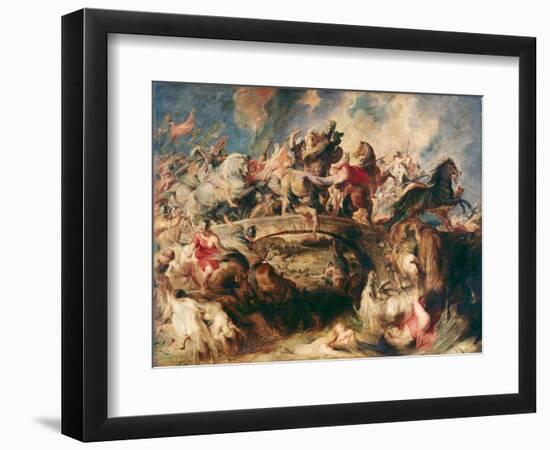 The Battle of the Amazons-Peter Paul Rubens-Framed Giclee Print