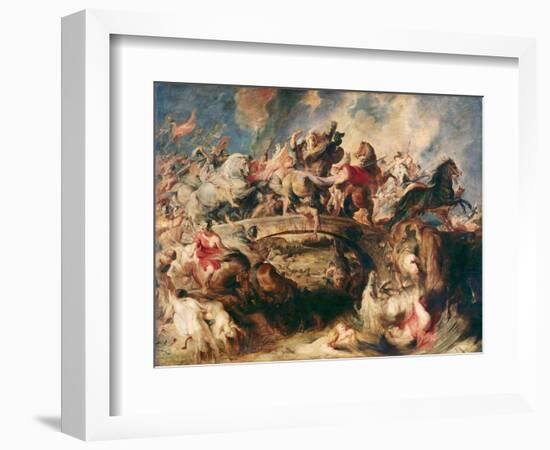 The Battle of the Amazons-Peter Paul Rubens-Framed Giclee Print