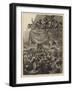 The Battle of the Balcony, a Sketch at Antwerp During the Carnival-Charles Joseph Staniland-Framed Giclee Print