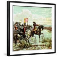 The Battle of the Boyne, 1690-null-Framed Giclee Print