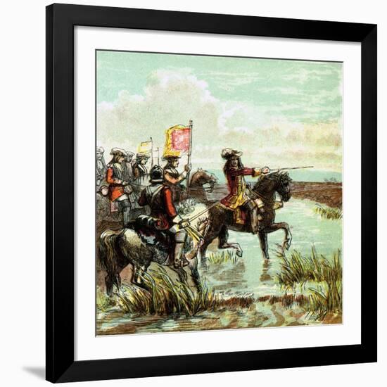 The Battle of the Boyne, 1690-null-Framed Giclee Print
