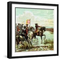The Battle of the Boyne, 1690-null-Framed Premium Giclee Print