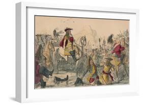 The Battle of the Boyne, 1850-John Leech-Framed Giclee Print