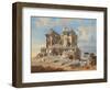 The Battle of the Casino Dei Quattro Venti during the Siege of Rome, 1849 (Oil on Canvas)-Carl Friedrich Heinrich Werner-Framed Giclee Print