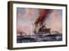 The Battle of the Falklands: the Sinking of the Scharnhorst-E. S. Hodgson-Framed Giclee Print