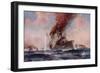 The Battle of the Falklands: the Sinking of the Scharnhorst-E. S. Hodgson-Framed Giclee Print