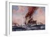 The Battle of the Falklands: the Sinking of the Scharnhorst-E. S. Hodgson-Framed Giclee Print