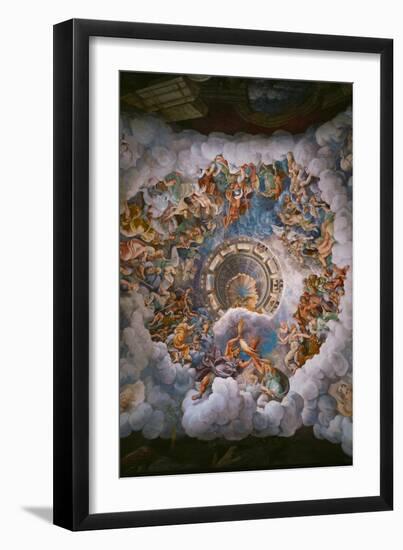 The Battle of the Giants.-Giulio Romano-Framed Giclee Print