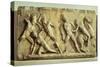 The Battle of the Greeks and the Amazons, from the Mausoleum of Halicarnassus, circa 350 BC-null-Stretched Canvas