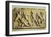 The Battle of the Greeks and the Amazons, from the Mausoleum of Halicarnassus, circa 350 BC-null-Framed Giclee Print